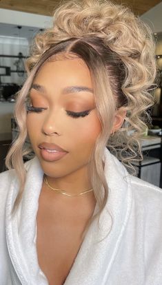 Matric Dance Hairstyles, Jordan Woods, Shaved Side Hairstyles, High Ponytail Hairstyles, Frontal Wig Hairstyles, Dark Roots Blonde Hair, Jordyn Woods, Dance Hairstyles