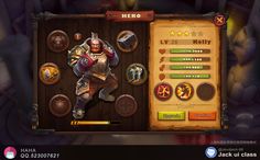 an image of a hero game screen with the character in it's avatar and his name