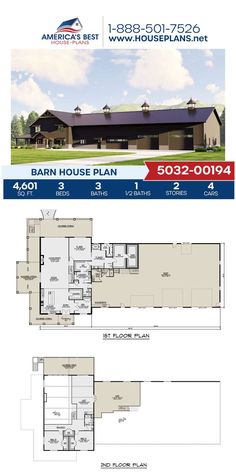 the floor plan for this house is shown in two different colors, and has three separate rooms