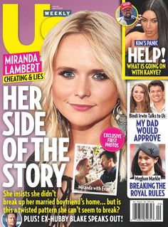 the front cover of us weekly magazine, with photos of celebritys and their names