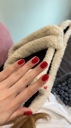 New Year Nails, Casual Nails, Classic Nails, Red Nail, Girls Nails, Elegant Nails