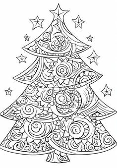 Skill-Enhancing Christmas Tree Coloring Page - Kids' Growth Christmas Coloring Pages Free Printable, Making Christmas Tree, Printable Christmas Tree, Christmas Tree Coloring, Tree Coloring, Christmas Mandala, Christmas Coloring Sheets, Christmas Tree Coloring Page, How To Make Christmas Tree