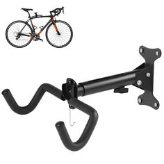 PRICES MAY VARY. FITS MULTIPLE STYLE BIKES - CYFIE Garage Bike Rack fits for storing a variety of bike frame sizes and types, such as mountain, road, commuter, hybrids, and kids bikes. Note: Only installed on a solid wall, column, beam, masonry, or concrete wall. Not suitable for more than 31.5 inches / 80 cm wide bicycle handlebars. FREE UP FLOOR SPACE - Instead of letting your bike lean on the side and get scratched at any time, it is better to hang the bikes on the wall horizontally by the bi Garage Storage Rack, Indoor Bike Storage, Bicycle Garage, Bike Rack Garage, Hybrid Bikes, Bike Wall Mount, Bike Holder, Garage Storage Racks, Bike Wall