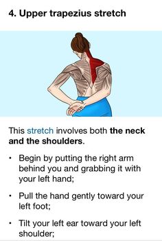 Trapezius Stretch, Acupressure Mat, Neck Exercises, Neck And Back Pain, Stretching Exercises, Optimal Health, Back Pain Relief, Shoulder Pain