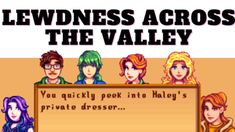 an advertisement for the game's video game, lewviness across the valley