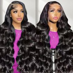 PRICES MAY VARY. Wigs Human Hair material：Our exquisite and elegant lace front wig human hair made from premium Brazilian unprocessed virgin human hair wig, full and thick,soft and bouncy,no smell, no tangles, no shedding, natural body wave. Comfortable to the skin, natural, fashion. Does not contain any chemicals. This wigs human hair is a real hair wig suitable for women of any skin tone. Lace front wigs human hair Lace Structure:13x4 HD Transparent Swiss lace frontal wigs human hair, bigger than 13x4 lace front wig, more invisible breathable comfortable. Bleached knots and Pre Plucked with natural hairline , Offer you very natural hairline than glueless wig , 4 inch deep parting space for you to do side part, middle part, high pony, you can part anywhere,Can be dyed and curled, Can be r Wigs Styles For Black Women, Amazon Wigs, Black Women Beauty, Body Wave Lace Front Wigs, High Pony, 13x4 Lace Front Wig, Real Hair Wigs, Natural Fashion, Wavy Wigs