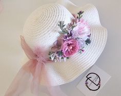 Excited to share this item from my #etsy shop: White Straw Hat Kids, Flower Lilac Baby Hat, Floral Summer Hat Girl, Fancy Toddler Sun Hat,  Children Gift, Photo Shoot Prop, Holiday #specialdesignhat #uniquelittlegirl #birthdaygiftgirl #photoshootkids #babyshowergift Decorated Sun Hats, Decorated Hats, Flower Lilac, Girl Hats, Easter Photoshoot, Baby Flower Crown, Toddler Sun Hat, Kids Sun Hat, Easter Hats