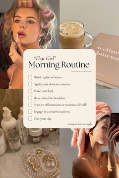 Transform your mornings with this comprehensive 'That Girl' morning routine checklist! 🌞✨ From waking up early and hydrating to skincare, exercise, and personal development, this guide has everything you need to start your day feeling productive and inspired. Embrace a healthy, balanced lifestyle and become the best version of yourself with these simple yet effective morning habits. 🧘‍♀️🥑📖 #MorningRoutine #HealthyHabits #SelfCare #Productivity #ThatGirl Best Morning Routine, That Girl, Morning Routine Checklist, Routine Checklist, Best Tweets