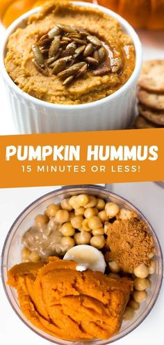 pumpkin hummus is an easy and healthy treat for the whole family