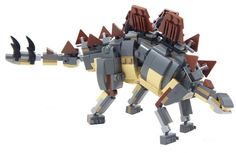 a lego dinosaur that is standing on its hind legs