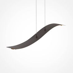 a suspended object with two strings attached to it's sides and an upside down section hanging from the ceiling