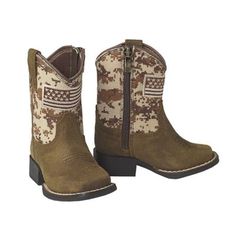 Ariat Boys' Patriot Leather Toddler Boot, A441000644 Boot Pulls, Little Cowboy, Dallas Fashion, Leather Western Boots, Digital Camo, Toddler Boots, Little Tikes, Tractor Supply, Western Cowboy Boots