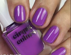 Cirque Colors Guilty Pleasure Winter Nail Polish, Cirque Colors, Bright Winter, Winter Nail, Neon Purple, Nail Polish Collection, Guilty Pleasure, Bright Purple, Guilty Pleasures