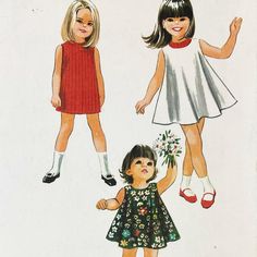 McCall's 8817 - 1960s Toddler Shift and Tent Dress Pattern - Size 3 (22") - Uncut (FF) by VintageAnderburg on Etsy Tent Dress Sewing Pattern, Tent Dress Pattern, Tent Dresses Pattern, Light Shelf, Scooped Neckline, Tent Dress, Fold Envelope, Sleeveless Shift Dress, Dress Sewing Pattern