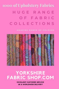 the yorkshire fabric shop is open for business and offers unique fabrics to all types of people