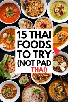 thai foods to try Best Food In Thailand, Southern Thai Food, Thai Dishes Authentic, Northern Thai Food, Thia Food, Thailand Street Food, Popular Thai Dishes, Food In Thailand, Eat Thai