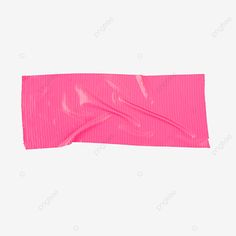 a pink plastic bag on a white background with clipping to the side for text