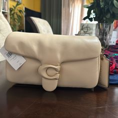 New Pillow Tabby Sb Ivory Color, Authentic Coach Bag, Comes With Shoulder Strap And Cross Body Strap.Tag Is Still On.Very Soft Lamb Skin Leather. Pillows For Coach, Coach Shearling Tabby, Coach Pillow Tabby Vanilla, Coach Bag, Ivory Color, Coach Handbags, Coach Bags, Cross Body, Shoulder Strap