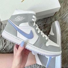 PRODUCT DETAILSIncludes Shipping bags, dustbag sleeper, care manual, booklet, tag. Jordan 1 Mid Wolf Grey, All White Jordan 1, Air Jordan 1 Grey, Jordan 1 Grey, Custom Air Jordan 1, Jordan Grey, White Jordans, Air Jordan Sneakers, Jordan Sneakers