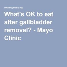 Diet After Gallbladder Removal, Fat Free Diet