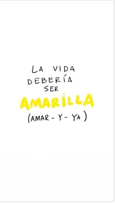 the words are written in yellow and black ink on a white background with an orange outline