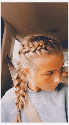 Soccer Hairstyles, Soccer Hair, Track Hairstyles, Basketball Hairstyles, Softball Hairstyles, Sport Hair, Game Day Hair, Cool Braid Hairstyles, Peinados Fáciles Para Cabello Corto