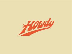 an orange and red logo with the word houdiy on it's side