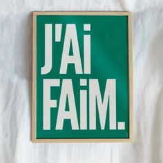 a green and white sign that says jai fam