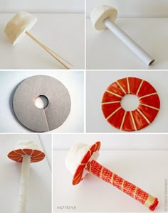 several pictures of different types of items that are being used to make decorative objects and decorations