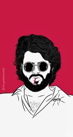 Movie Character Sketch, Arjun Reddy, Beard Art, Watercolour Texture Background, Pen Art Drawings, Joker Wallpapers, Galaxy Pictures, Spiderman Pictures