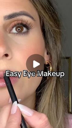 Jennifer Belle Pond on Instagram: "This is a popular one on Tt so I figured I would share it here as well ☺️  You have seen me do this easy eye makeup tutorial before, but here is a zoomed in view so you can see how simple it actually is.   Products I used: Jennifer Belle Creamy Black Liner Amazon Flat Definer Brush (linked under brushes in my Amazon) Salon perfect under lashes 12 mm (Walmart) Georgio Armani Luminous Silk Blush in shade 50 (on lid)  Jennifer Belle Latte Bronzer (in crease)   Other creamy liners I Love: Urban decay 24/7  Essence Stay & Play Gel Liners  #easyeyemakeup #easyeyeshadow #easyeyeliner #eyemakeupforbeginners #easymakeuptutorial #easymakeup #simpleeyemakeup" Easy Elegant Makeup Tutorial, Easy Beginner Eye Makeup, Basic Eye Makeup Tutorial, French Eye Makeup Tutorial, Easy Makeup For Brown Eyes, Basic Eye Makeup For Beginners, How To Eye Makeup, Fast Eye Makeup, Formal Makeup Tutorial