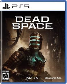 dead space on the cover of a video game, with an image of a man in armor