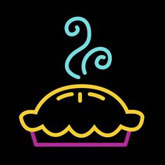 a cupcake with the letter s on it's side and a swirly top