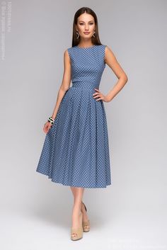 Sukienki Maksi, Trendy Dresses, Sewing Dresses, Traditional Dresses, Blue Dress, Modest Fashion, Classy Outfits