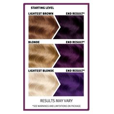 Midnight Violet: No Bleach Violet Semi-Permanent Hair Dye | Splat Hair Color Charcoal Fuschia Hair Color, Blonde Hair Dyed Brown, No Bleach Hair Dye For Dark Hair, Eggplant Colored Hair, Bleach Hair Dye, Fuschia Hair, Yellow Hair Dye, Pelo Color Borgoña, Splat Hair Color