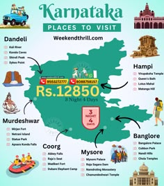 the map of kanmbaka places to visit