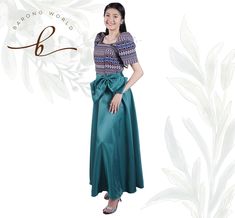 This Handwoven Filipiniana Dress features intricate patterns and motifs inspired by traditional Filipino designs. From the delicate patterns to the geometric shapes, each detail is a testament to the meticulous craftsmanship and attention to detail. Whether it's the intricate embroidery or the handwoven accents, every element showcases the artistry and cultural significance that make this dress truly unique. Designed for modern women who appreciate the fusion of tradition and contemporary style. The Handwoven Filipiniana Dress effortlessly blends classic elements with a touch of sophistication. The silhouette is tailored to flatter various body types, while thoughtful design details add a modern twist to its timeless elegance. This dress is perfect for formal occasions, cultural events, or Elegant Green Festive Skirt, Filipiniana Dress Modern, Filipiniana Top, Modern Filipiniana Dress, Wedding Shawls, Filipiniana Dress, Duchess Satin, Wedding Shawl, Cultural Events