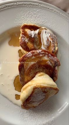 some kind of pastry on a white plate