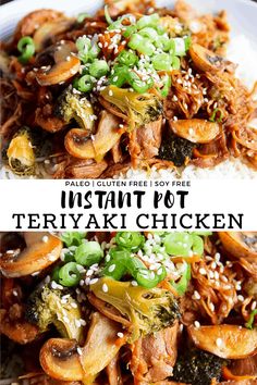 an image of instant pot teriyaki chicken with broccoli