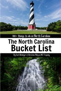 Travel North Carolina with this bucket list in your hand. Created by North Carolina travel bloggers, NC Tripping, this book highlights the most unique things to do throughout the Tar Heel State. From historical landmarks to nature beauties, North Carolina is a destination worthy of wanderlust. North Carolina Bucket List, North Carolina Vacation, Nc Travel, Visit North Carolina, North Carolina Coast, Bucket List Book, North Carolina Vacations, North Carolina Travel, Western North Carolina