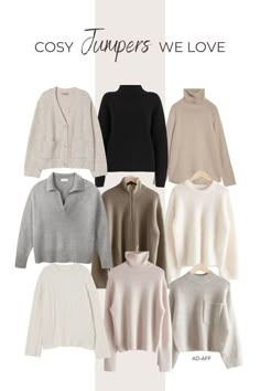 Outfits With Jumpers, Outfit For Winter Womens, Cosy Autumn Outfits, Cosy Outfit Aesthetic, Winter Cosy Outfit, Winter Essentials Clothes Women, Winter Jumper Outfit, Cute Jumper Outfits, Elegant Winter Dresses