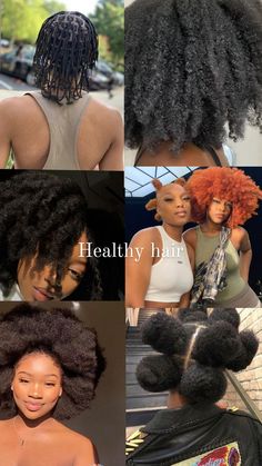 Hair Growth Vision Board Aesthetic, Healthy Afro Hair Aesthetic, Natural Hair Influencer, Vision Board Ideas Hair, Vision Board Idea, Short Natural Curly Hair, Natural Hair Growth Tips, Hair Growing Tips