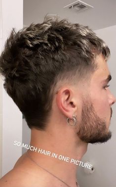 Mens Haircuts Thick Hair, Hair Styles Ideas, Mullet Haircut, Mens Hairstyles Thick Hair, Men's Short Hair, Men Hair Color, Faded Hair