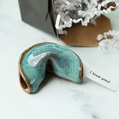 Ceramic Fortune Cookie Turquoise Lake Personalized Gift - Etsy Ceramic Fortune Cookie, Mastering Studio, Studio Product Photography, Creative Photography Logo, White Mandala, Fortune Cookies, Photography Logo Design, Fortune Cookie, Fabric Backdrop