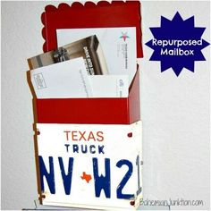 a mailbox that has some mail in it with the words texas truck nv w2 on it