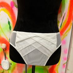 Gorgeous Sexy Panty From Chantall Thomass Size L Stunning Design Front And Back Fitted Bottoms With High-cut Leg And Partial Lining, Sheer Stretch Brief Bottoms, Sheer Stretch High-cut Leg Bottoms, White Sheer Nylon Bottoms, Fitted White Brief Shorts, White Fitted Brief Shorts, Fitted Partially Lined White Bottoms, Fitted White Bottoms Partially Lined, White Fitted Bottoms Partially Lined