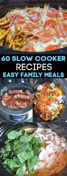 slow cooker recipes that are easy to make and great for family meals or dinner