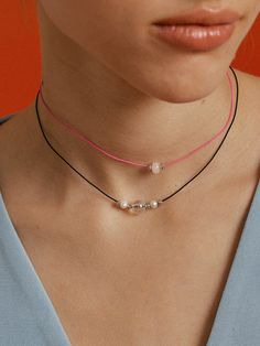 Editor's NotesXPIER presents a necklace with beads and metal ball embellishments on a satin nylon string. You can adjust the length with the tail chain. - Satin string- Bead and metal ball- Logo charm drop- 2 different color options- Simple and casual mood Measurements(in.)One Size- Size: 13.39 in. ( + 1.97 in ) (L) Composition & Care- Material: Brass, Satin String- Plated products may discolor over time due to their nature.- Please be careful that discoloration may proceed faster in chemical substances, water, and heat.- As all jewelry products are vulnerable to discoloration, we recommend you gently wipe them with a dry cloth and store them in an airtight zipper bag when not wearing them Designer- by XPIER String Necklace, Bag Charm Beads, Chemical Substances, Clay Candle, Thread Necklace, Strung Beads, Metal Ball, Accessories Jewelry Necklace, Women Accessories Jewelry