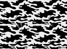 black and white camouflage print pattern