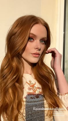 Golden Ginger Hair Color, Strawberry Red Hair, Abbey Cowen, Red Hair Inspiration, Redhead Makeup, Abigail Cowen, Fate The Winx Saga, Red To Blonde, The Winx Saga